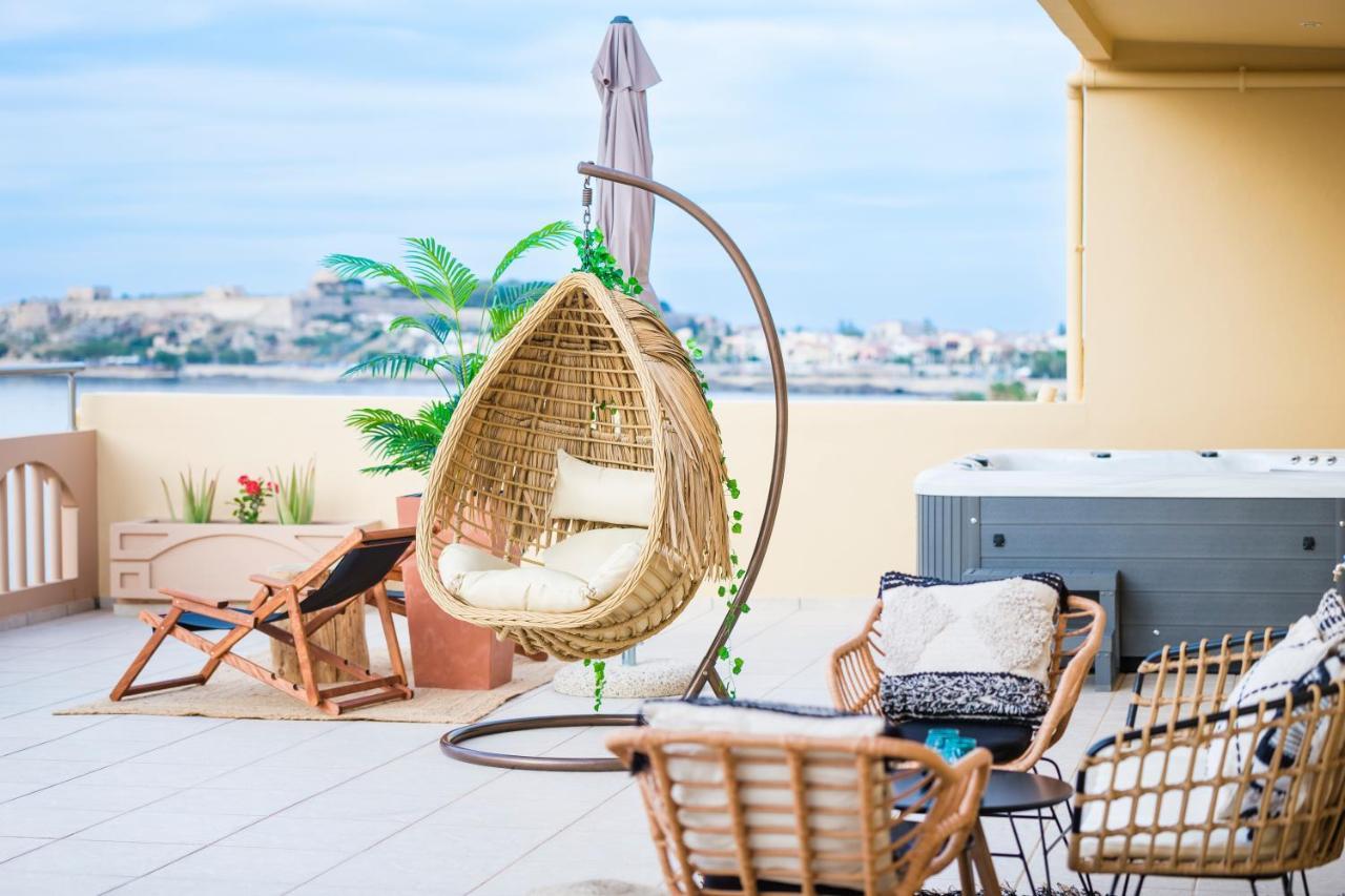 Thea - Rooftop Seaview Jacuzzi 罗希姆诺 外观 照片